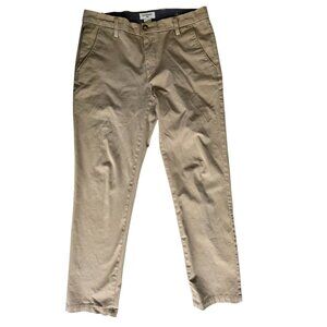 Dockers Slim Tapered Khaki Pants Mens 33x32 Casual Wear Classic Fit Cotton Blend